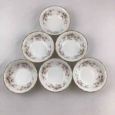 Buy Royal Albert Paragon Victoriana Rose Dessert Bowls X6 Fine Bone China 17 Cm • 42.95£