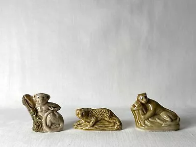 Buy Vintage Wade Whimsies Porcelain Ornaments All Jungle / Wild Animals Inc Leopard • 4.95£
