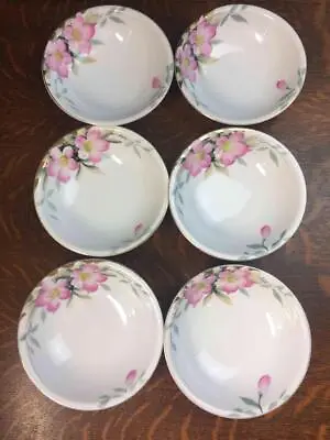 Buy Lot Of 6 Noritake China Azalea 5 3/4  Cereal Bowls Hand-painted Japan Vintage • 32.61£