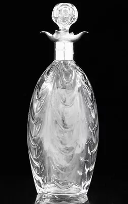 Buy V.fine Quality 1901 Antique English Sterling Silver & Cut Glass Liquor Decanter • 155.34£
