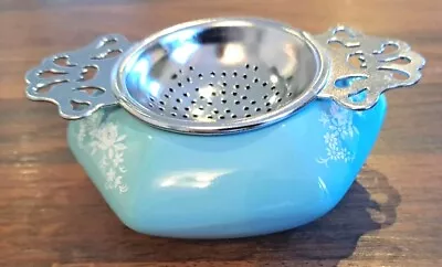 Buy Vintage Royal Winton Grimwades Turquoise Tea Strainer & Pot • 8.50£