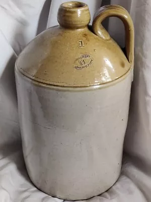 Buy Antique Govancroft Pottery Glasgow Whisky Flagon - C 13  H X 7  D Scottish Pot • 9.99£