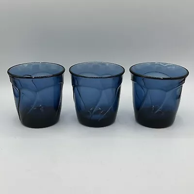 Buy Noritake Sweet Swirl Dark Blue (Midnight) Double Old Fashioned Glasses Set Of 3 • 23.25£