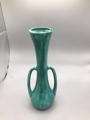 Buy VINTAGE Anglia Pottery Turquoise Blue Vase AP 10 Excellent Condition • 8.50£