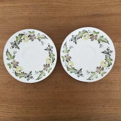 Buy Pair Of Ridgeway Bone China Moselle Tea Saucers • 2.50£