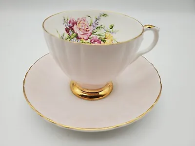 Buy Royal Grafton Pink Tea Cup & Saucer Set Fine Bone China, England , Numbered • 23.30£
