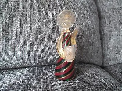 Buy Beautiful Vintage Murano Multi Colour Glass Angel Holding A Candle Holder. • 50£