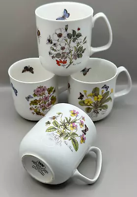 Buy James Dean Pottery Rye Bone China Set Of 4 X Botanic Garden & Butterflies Mugs. • 16.99£