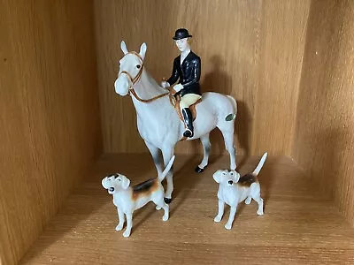 Buy Beswick Horse And Rider With Hounds • 190£