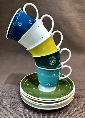 Buy Vintage Susie Cooper -A Collection Of Bone China Coffee Cups & Saucers -10 Piece • 19.50£