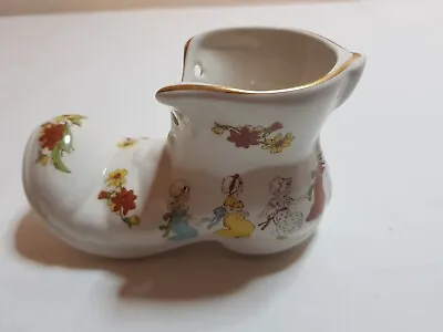 Buy Vintage Old Foley James Kent Children Floral China Boot Vase Ornament • 4£