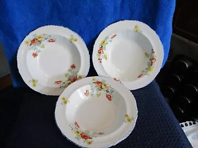 Buy Alfred Meakin Small Bowls X 3 Floral Chintzy Vintage Vgc • 6.99£