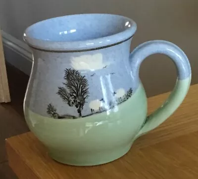 Buy Rare Vintage PADARN Studio Pottery SNOWDONIA WALES LANDSCAPE & SHEEP Cup • 8.99£