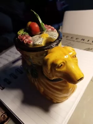 Buy Klimax Cottage Ware Dog With Basket Lidded Pot • 3£