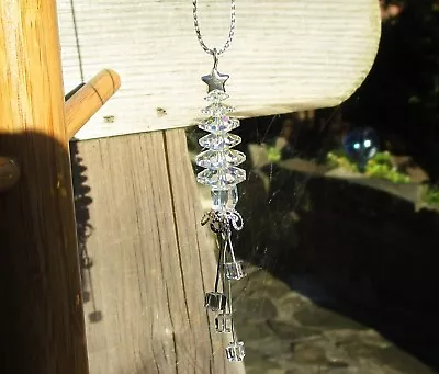 Buy *swarovski Marguerite Crystal Bead Handmade Hanging Christmas Tree Ornament* • 9.50£