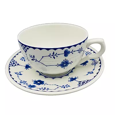 Buy Vintage Masons Furnivals Denmark Blue Tea Cup & Saucer X1 • 9.95£