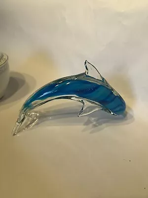 Buy Studio Art Glass Dolphin Figurine • 17.73£