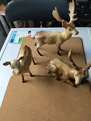 Buy Early Beswick  554 Set Stag, Doe And Fawn • 60£