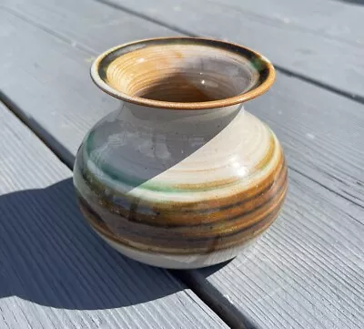 Buy Vintage Studio Pottery Glaze Vase DANIAU CUDD BANGOR WALES • 12.99£