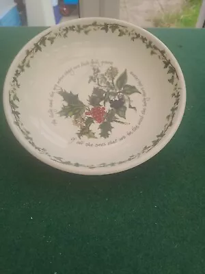 Buy PORTMEIRION  THE HOLLY AND THE IVY 22.5cm CHRISTMAS BOWL - NIBBLES/FRUIT /SWEETS • 9£
