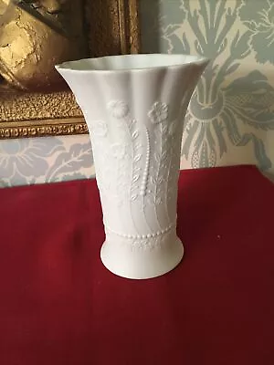 Buy Kaiser White Bisque Porcelain Vase #622 Flower/floral Design Signed On Base • 30£