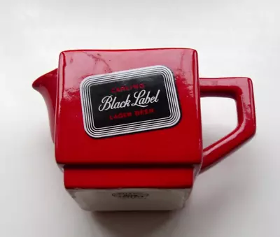 Buy Small Carling Black Label Lager  Advertising Jug Red Made By Bristol Pottery VGC • 16.99£