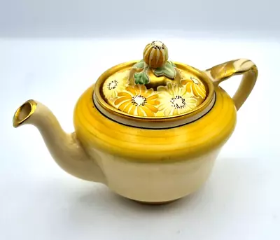 Buy Vintage Teapot Grays Pottery Teapot 'Sunbuff' Hand Painted Porcelain Art Deco • 42.95£