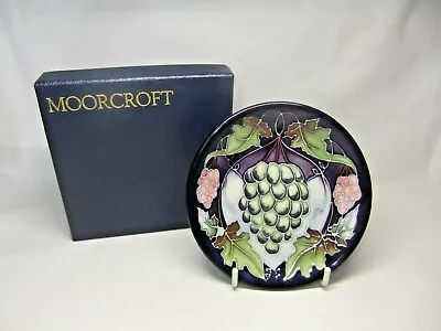 Buy Moorcroft Christmas Grapes Pin Trinket Dish Sonoma By Rachel Bishop 2003 - Boxed • 99.99£