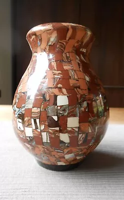 Buy Vintage Art Deco Jean Gerbino Vallauris  11cm Neriage Mosaic Pottery Bud Vase • 30£