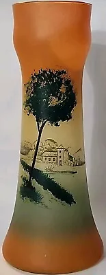 Buy Legras France Antique Art-nouveau Enamel Paint Decorated Glass Vase C 1900-1920 • 123.62£