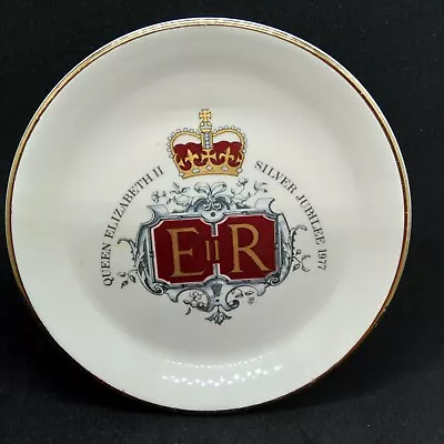 Buy Queen Elizabeth II Silver Jubilee 1977 Commemorative Pin Dish Lord Nelson 11cms • 9.99£