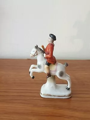 Buy Antique Capodimonte Miniature Figure Of Redcoat Soldier On Horseback • 8.99£