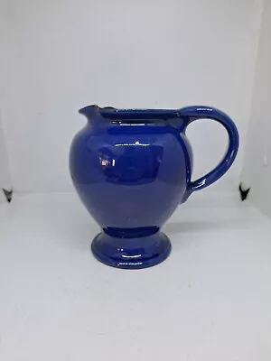 Buy Antique Pottery Jug. CH BRANNAN Barnstaple Blue Glaze • 42.99£