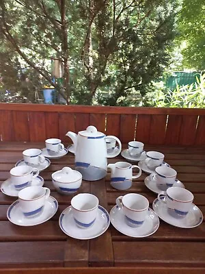 Buy Thomas Rosenthal Vtg German12 Person Coffee/tea Set With Abstract Decor • 465.19£