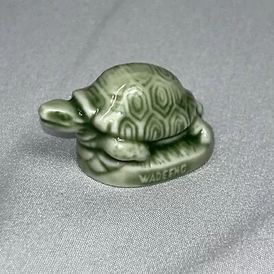 Buy Red Rose Tea Wade Whimsies Ceramic Figurines Tortoise In Green Glaze Turtle • 6.34£