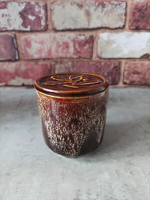 Buy VTG Fosters Pottery Brown Glaze Jam/sugar Pot With Lid  • 8£