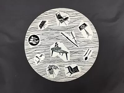 Buy Vintage Ridgway Homemaker  9 / 23cm Diameter Plate Black And White Retro • 12£