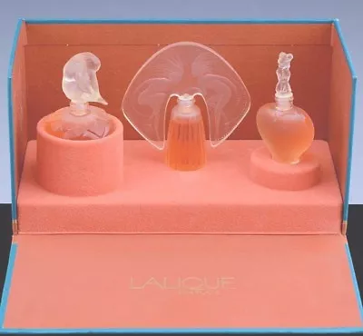 Buy LALIQUE Mini Miniature Perfume Bottle Set Le Nu Amour Ondines 1996 1997 1998 NIB • 163.09£