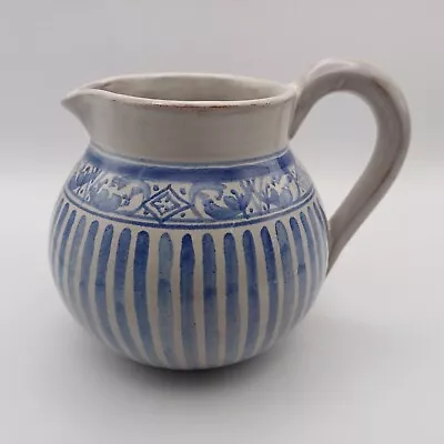 Buy Lillemor Clement And Inger Folmer Larsen Denmark Blue & White Pottery Jug • 19.99£