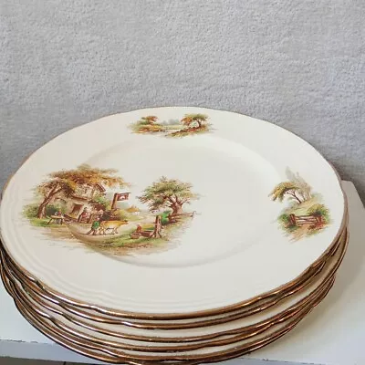 Buy Alfred Meakin The Inn Vintage Plates Dinner Large X 5 9.5  Rare Old England! • 19.99£