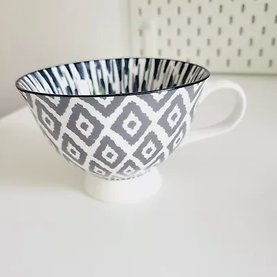 Buy Tesco Large Footed Cup Fine China Geometric Design  • 12.99£