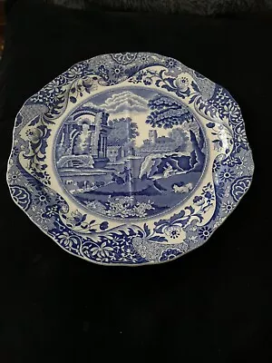 Buy Vintage Copeland Spode Blue Italian Divided Sandwich/Cake Plate Excellent Cond • 9.95£