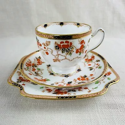 Buy Grafton & Sons Tea Trio Cup Saucer Side Plate Hand Painted Fine Bone China 30s • 9.01£