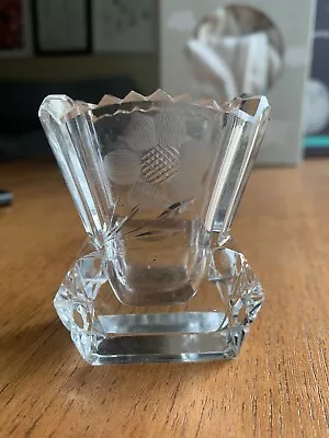 Buy Cut Glass Toothpick Holder Bud Vase. • 7.50£