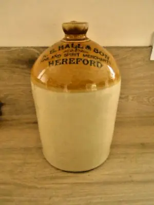 Buy Stoneware Flagon 1 Gallon A E Hall Hereford By Powell Of Bristol 12  Tall 7.25 D • 38.50£