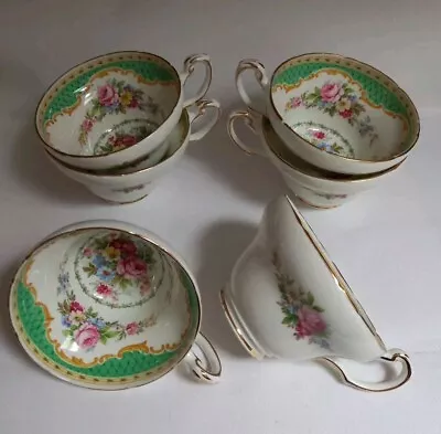 Buy Vintage 6 X Windsor Foley Bone China Tea Cups • 17.50£