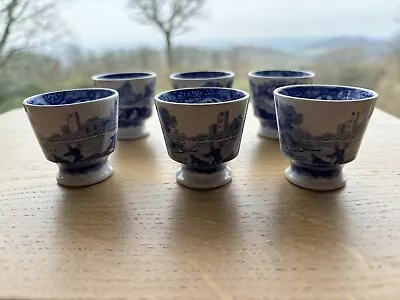 Buy 6 Copeland Blue Spode Egg Cups. • 45£