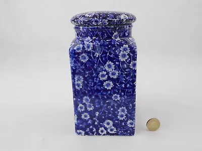 Buy Burleigh Calico Medium Size Storage Jar. Rare Square Base • 29£