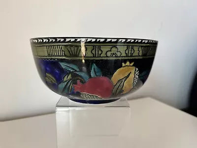 Buy Antique Art Deco Pomegranate Hand Painted Bowl Rubens Ware Hancock & Sons • 28£