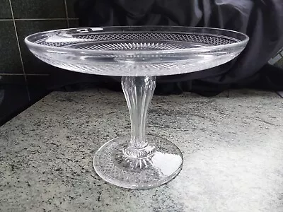 Buy Vintage Crystal Tazza/pedestal Cake Stand • 22.99£